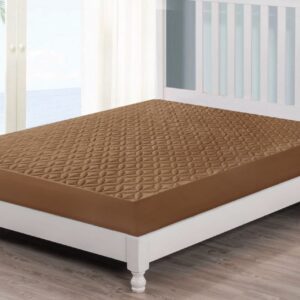 Ultrasonic Waterproof Mattress Protector_IN_DARK BROWN