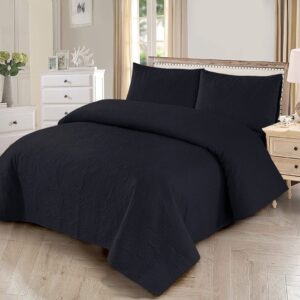 LUXURY BEDSPREAD_AND_PILLOW_in_BLACK