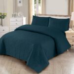 LUXURY BEDSPREAD_AND_PILLOW_in_DARK GREEN