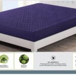 Ultrasonic Waterproof Mattress Protector_IN_NAVY BLUE